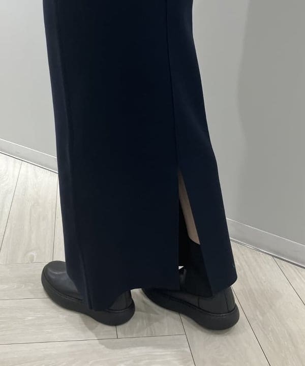 菜月さんの「BEAMS WOMEN｜フラッフィー ボートネック ニット」を使ったコーディネート