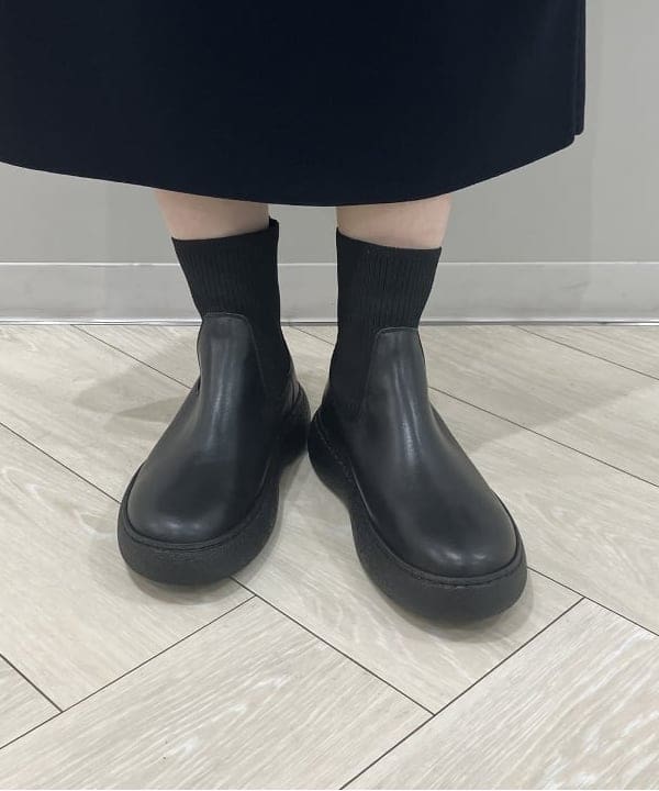 菜月さんの「BEAMS WOMEN｜フラッフィー ボートネック ニット」を使ったコーディネート