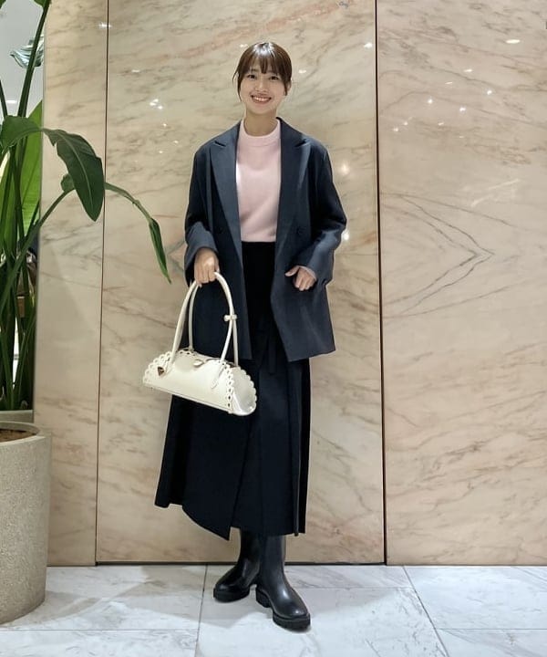 Demi-Luxe BEAMS ✨新品タグ　ダブルフェイス　ロングジレ　ベルト Demi-Luxe BEAMS（1136014） スタイリング・コーディネイト｜BEAMS