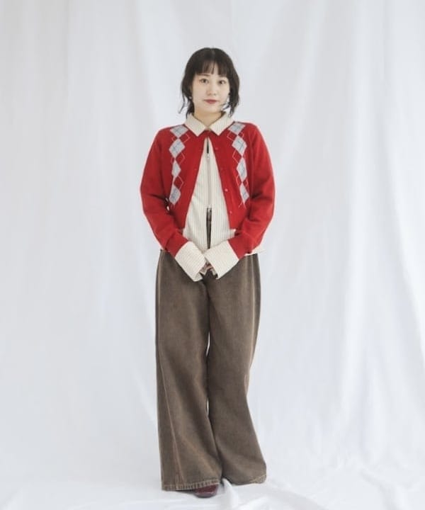 渡邊 舞さんの「BEAMS WOMEN｜オーバーダイ デニム パンツ」を使ったコーディネート