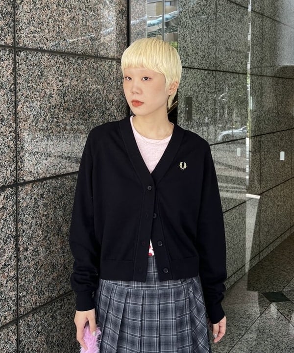 あさひさんの「BEAMS WOMEN｜シャギー ボーダー ニット バッグ」を使ったコーディネート