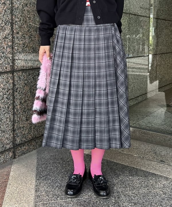 あさひさんの「BEAMS WOMEN｜シャギー ボーダー ニット バッグ」を使ったコーディネート