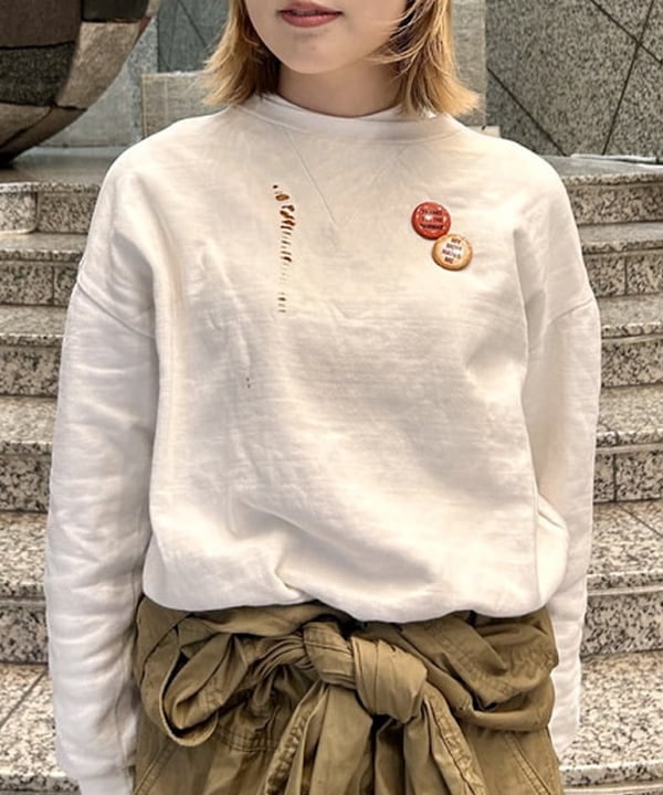 小原 もこさんの「BEAMS WOMEN｜透かし編み フリル ストール」を使ったコーディネート