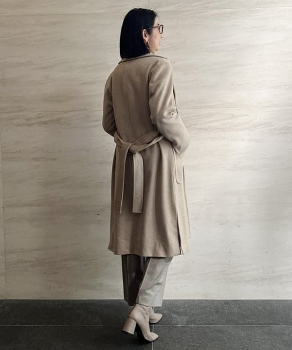 ✨新品✨AK＋1 by EFFE BEAMS ウール ラップコート 38 EFFE BEAMS（1136318） スタイリング・コーディネイト｜BEAMS