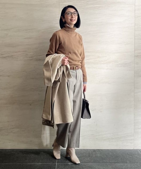 ✨新品✨AK＋1 by EFFE BEAMS ウール ラップコート 38 EFFE BEAMS（1136318） スタイリング・コーディネイト｜BEAMS