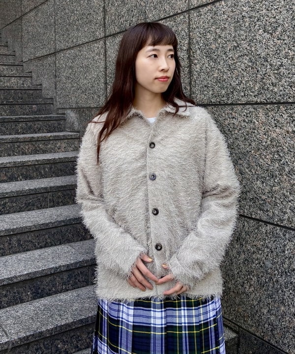 はやしあかねさんの「BEAMS WOMEN｜リラックスフィット フリンジ シャツ」を使ったコーディネート