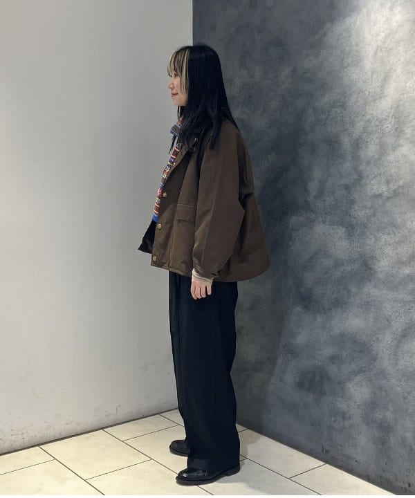 にしだてさんの「BEAMS WOMEN｜【別注】Barbour / Thornbury Jacket」を使ったコーディネート