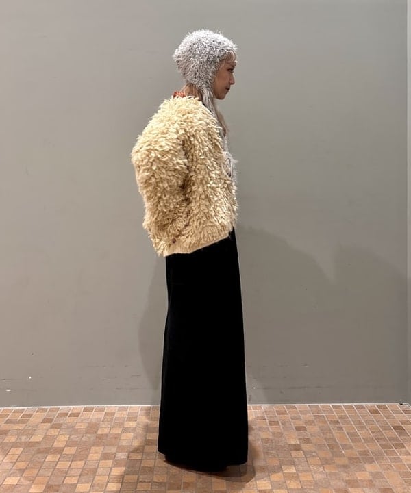 YABUさんの「BEAMS WOMEN｜ミックス ループ編み ニット ジャケット」を使ったコーディネート