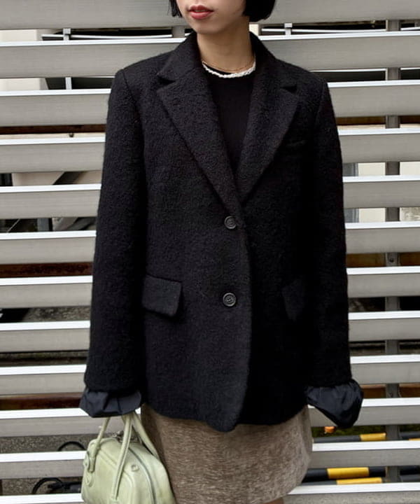 イナダさんの「BEAMS WOMEN｜モヘヤループ シャギー ジャケット」を使ったコーディネート