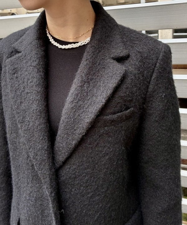 イナダさんの「BEAMS WOMEN｜モヘヤループ シャギー ジャケット」を使ったコーディネート