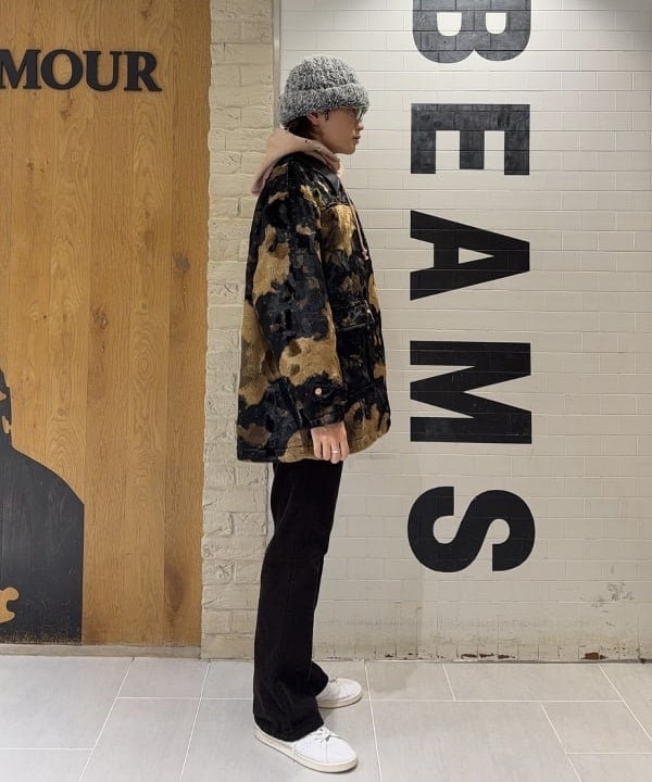 マツミヤさんの「BEAMS WOMEN｜RBS / フェイクファー ステンカラー コート」を使ったコーディネート