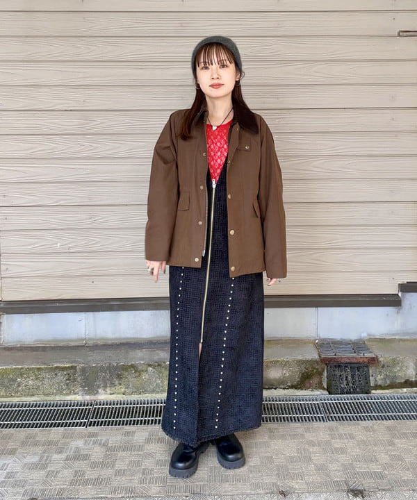 カタヤマ アヤさんの「BEAMS WOMEN｜【別注】Barbour / Thornbury Jacket」を使ったコーディネート