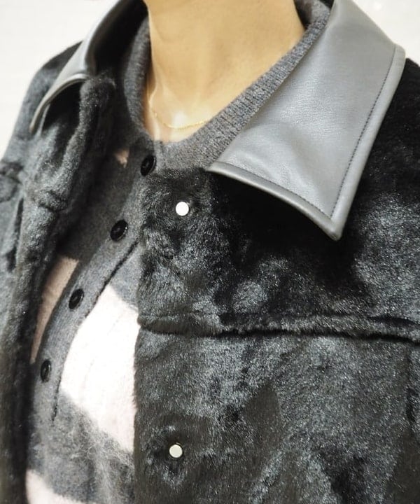 あさひさんの「BEAMS WOMEN｜RBS / フェイクファー ステンカラー コート」を使ったコーディネート