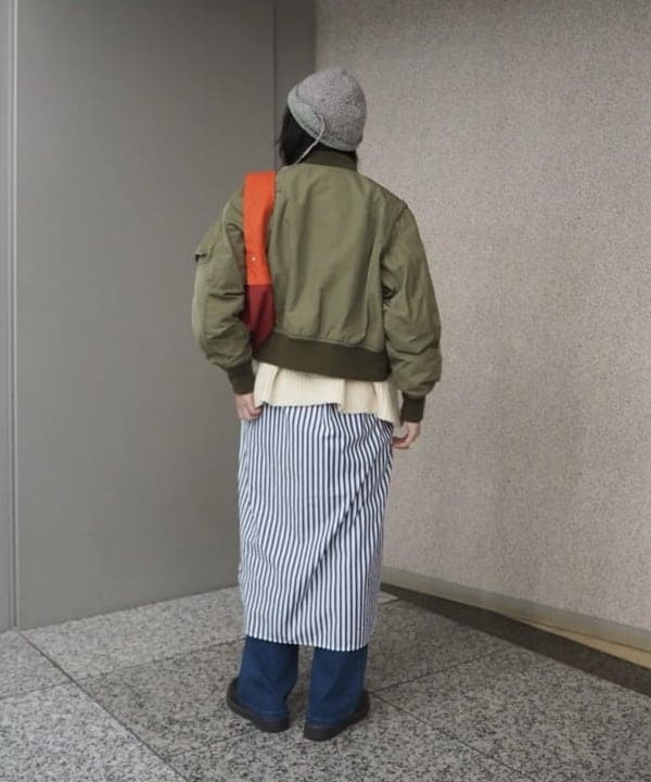 ばるたんさんの「BEAMS WOMEN｜デタッチ スリーブ ミリタリー ブルゾン」を使ったコーディネート