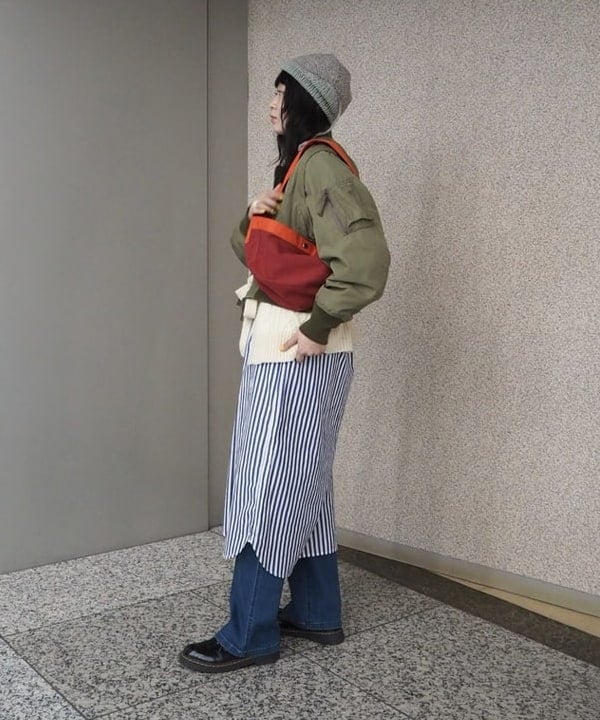 ばるたんさんの「BEAMS WOMEN｜デタッチ スリーブ ミリタリー ブルゾン」を使ったコーディネート