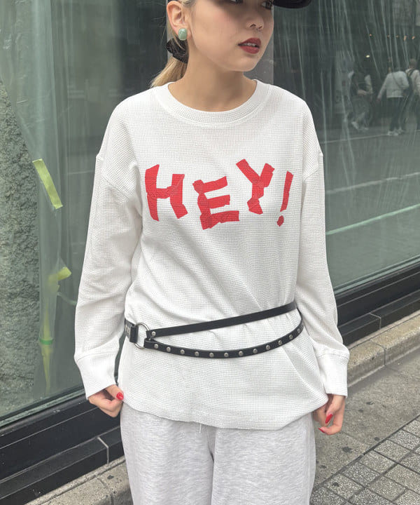 山本 里南さんの「BEAMS WOMEN｜ダブル レザー ベルト」を使ったコーディネート