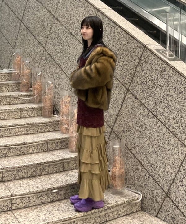 加歩さんの「BEAMS WOMEN｜【別注】YanYan / June Dress」を使ったコーディネート