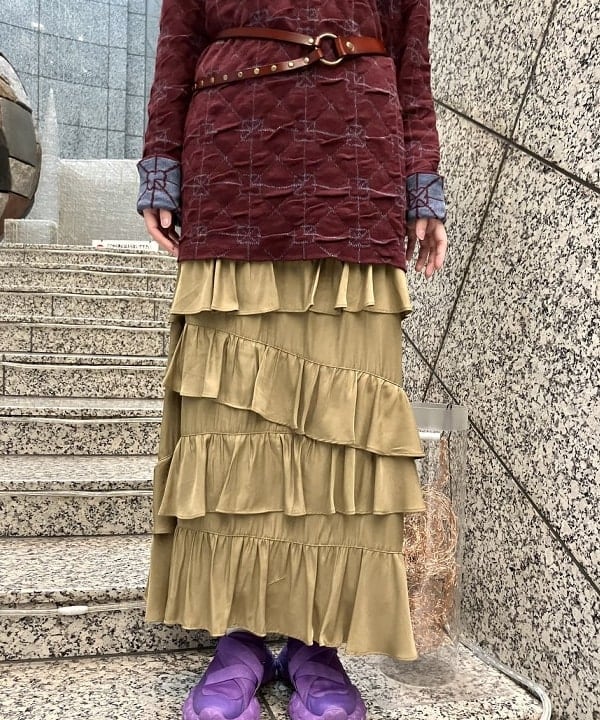 加歩さんの「BEAMS WOMEN｜【別注】YanYan / June Dress」を使ったコーディネート