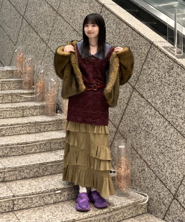 加歩さんの「BEAMS WOMEN｜【別注】YanYan / June Dress」を使ったコーディネート