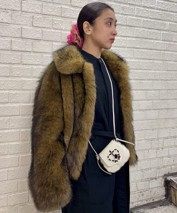 ちりこさんの「BEAMS WOMEN｜フェイクファー ショート ブルゾン」を使ったコーディネート