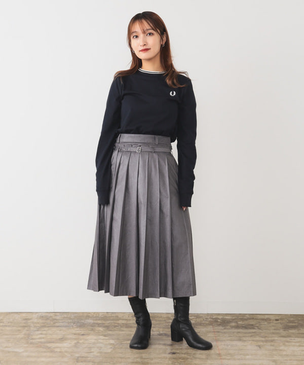 松本 佳菜子さんの「BEAMS WOMEN｜ストレッチ ブーツ」を使ったコーディネート