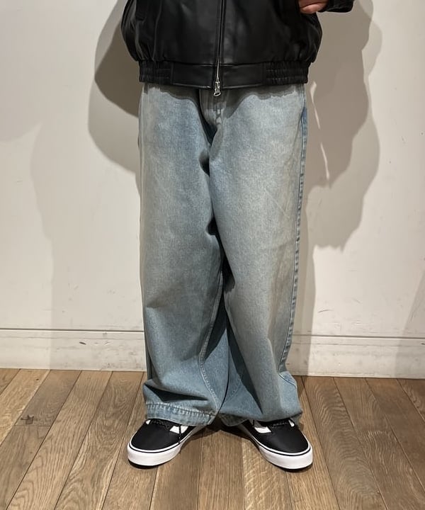 BANさんの「BEAMS WOMEN｜ワイドフィット 4ポケット レザー ブルゾン」を使ったコーディネート