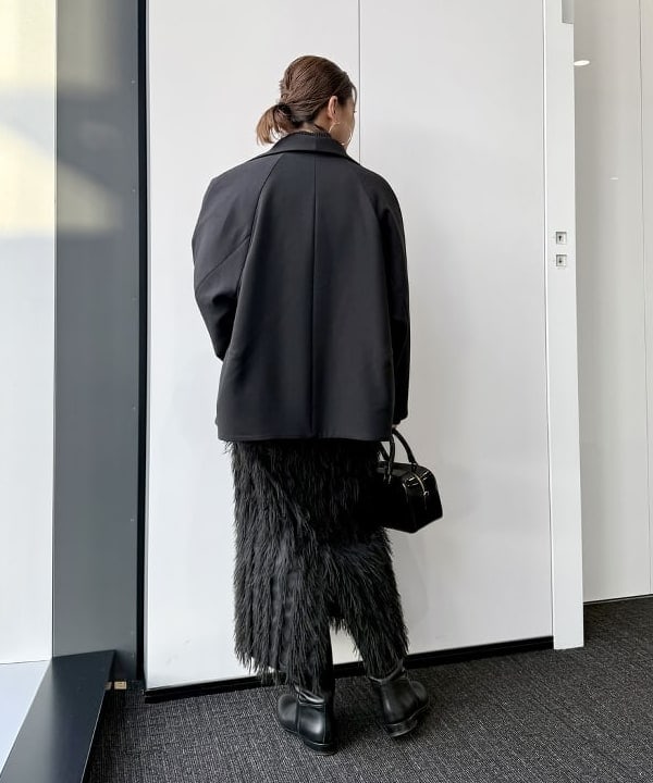 桑原 ふみさんの「BEAMS WOMEN｜サイドジップ リブ プルオーバー ニット .M」を使ったコーディネート