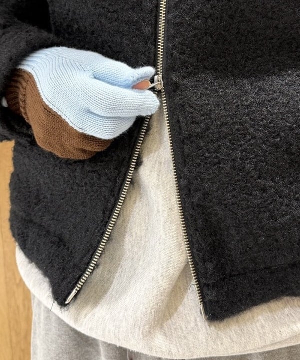 マツミヤさんの「BEAMS WOMEN｜ループ シャギー ジップ ブルゾン」を使ったコーディネート