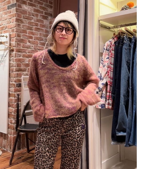 Heg.さんの「BEAMS WOMEN｜カスリ モヘア ベースボール」を使ったコーディネート