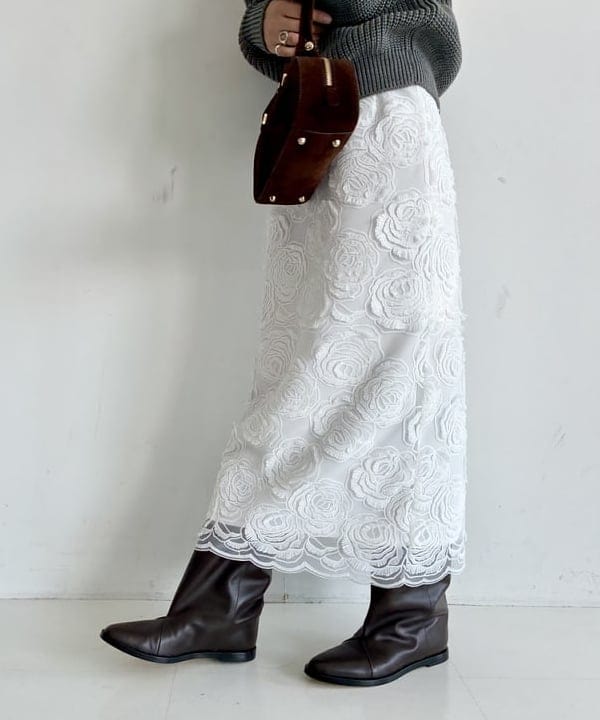 中丸　栞さんの「BEAMS WOMEN｜BATONER / ドライバーズ ニット」を使ったコーディネート