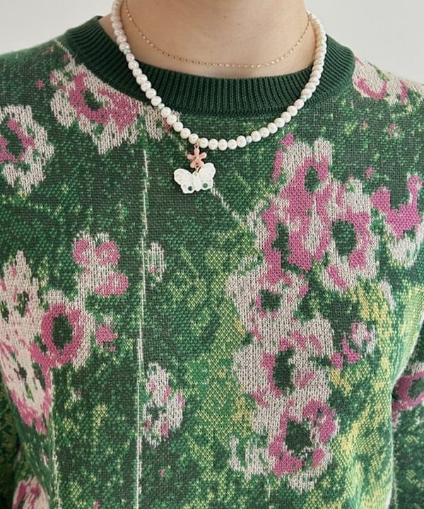 ナカノ アイさんの「BEAMS WOMEN｜【別注】GIM CONTEXT / Garden ニット」を使ったコーディネート