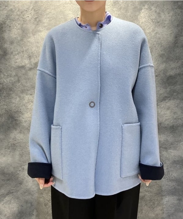 菜月さんの「BEAMS WOMEN｜リバー ミドルコート」を使ったコーディネート