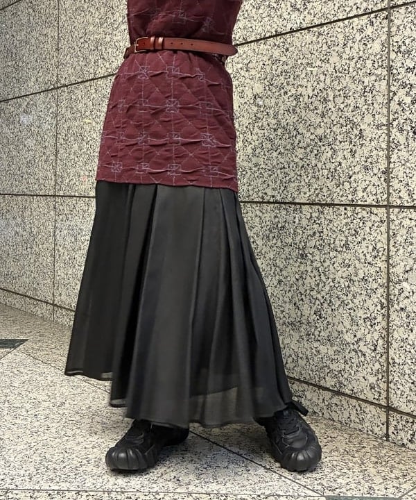 松本 佳菜子さんの「BEAMS WOMEN｜スタンドカラー ダブル コート」を使ったコーディネート