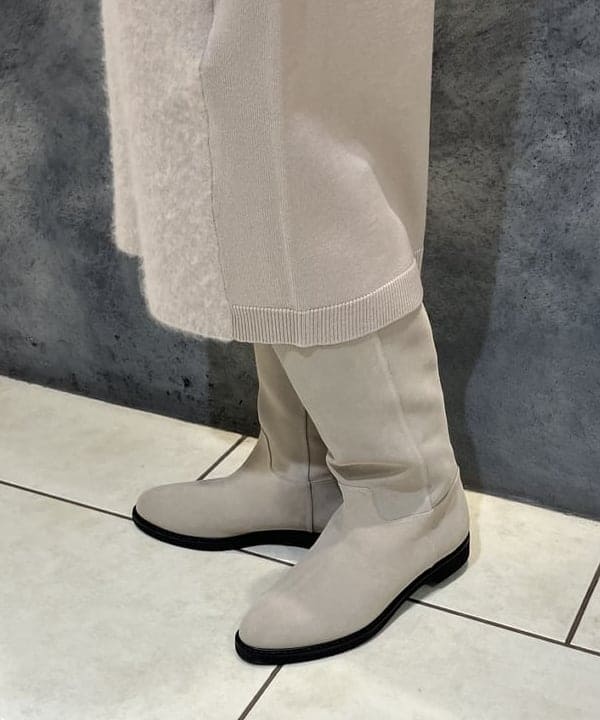 nodokaさんの「BEAMS WOMEN｜フラッフィ クルーネック ニット ワンピース」を使ったコーディネート