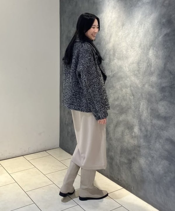 nodokaさんの「BEAMS WOMEN｜フラッフィ クルーネック ニット ワンピース」を使ったコーディネート