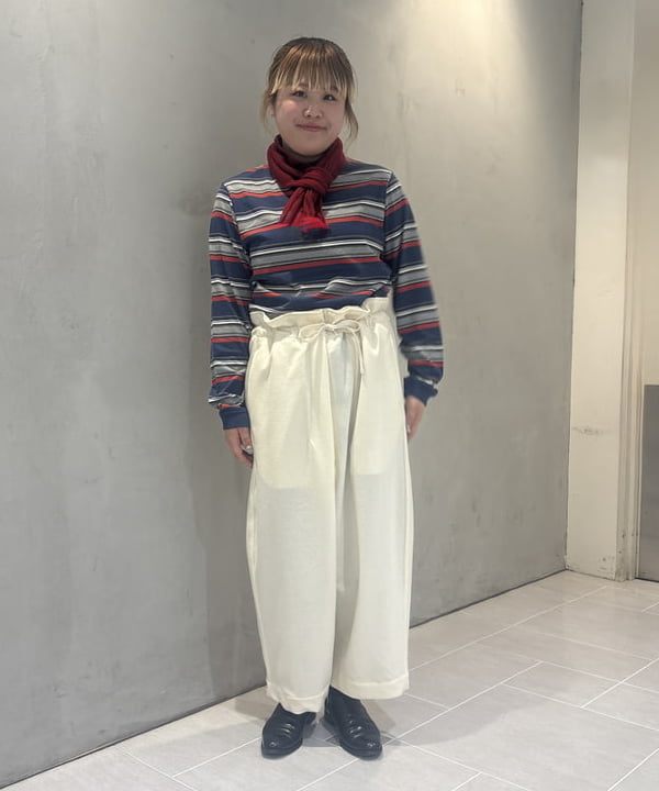 大石彩可さんの「BEAMS WOMEN｜HAVERSACK / ニット パンツ」を使ったコーディネート