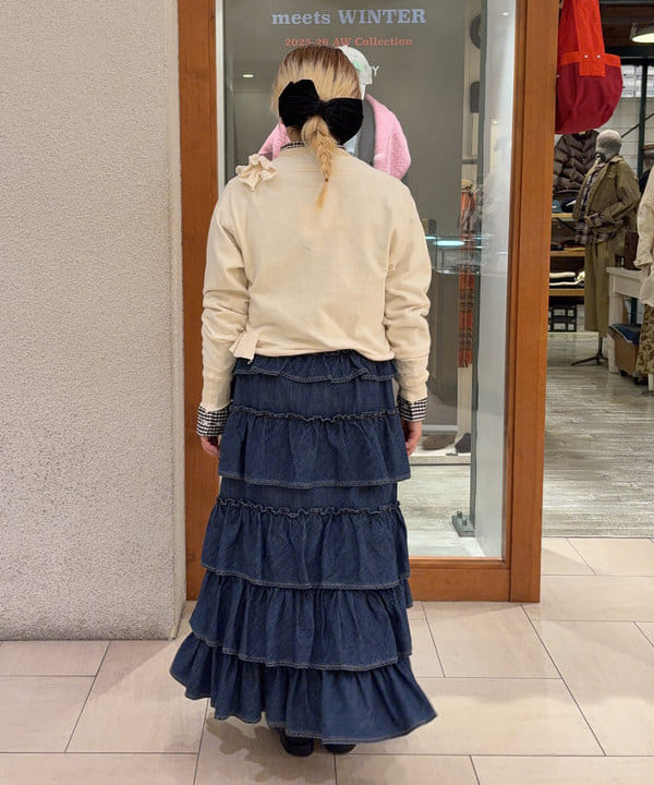 大石彩可さんの「BEAMS WOMEN｜100/2 ギンガムチェック ボタンダウン シャツ」を使ったコーディネート