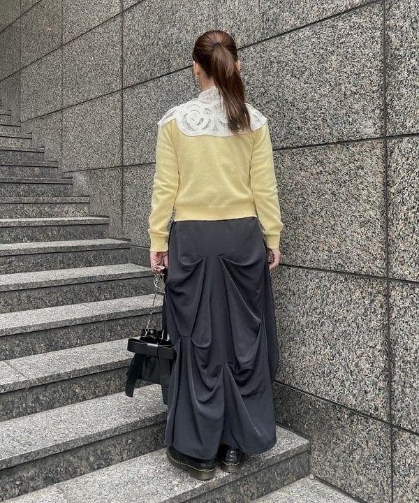 松本 佳菜子さんの「BEAMS WOMEN｜リボン チェーン バッグ」を使ったコーディネート