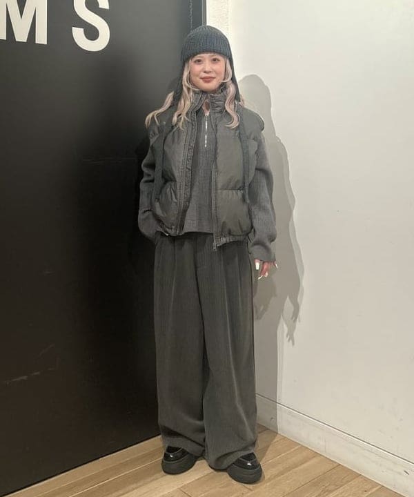 【ムムさん専用】Nodress Gray Low-Waist リエディ Re:EDIT [神山まりあさん着用][低身長/高身長サイズ有]微起毛