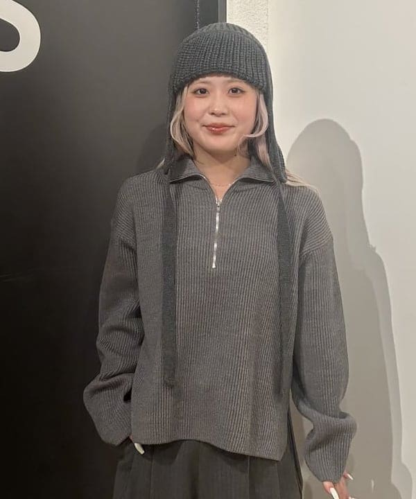 ando naoさんの「BEAMS WOMEN｜フライト ニットキャップ」を使ったコーディネート