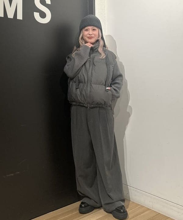 ando naoさんの「BEAMS WOMEN｜フライト ニットキャップ」を使ったコーディネート