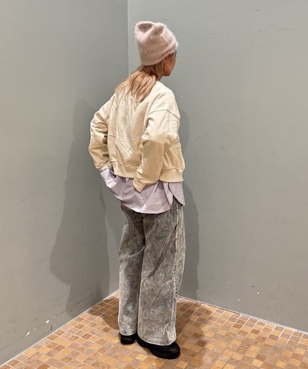 YABUさんの「BEAMS WOMEN｜【別注】Champion / リバースウィーブ(R) カーディガン」を使ったコーディネート