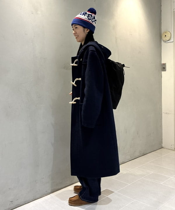 津藤 理佐子さんの「BEAMS WOMEN｜モッサー ロング ダッフルコート 25FW」を使ったコーディネート