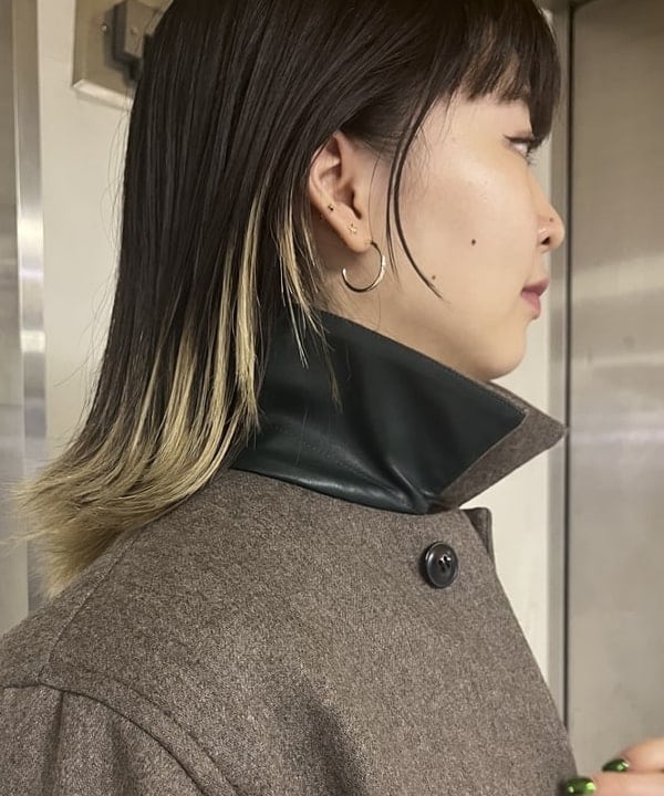 中平 あみさんの「BEAMS WOMEN｜AK+1 / ボンディング コート」を使ったコーディネート