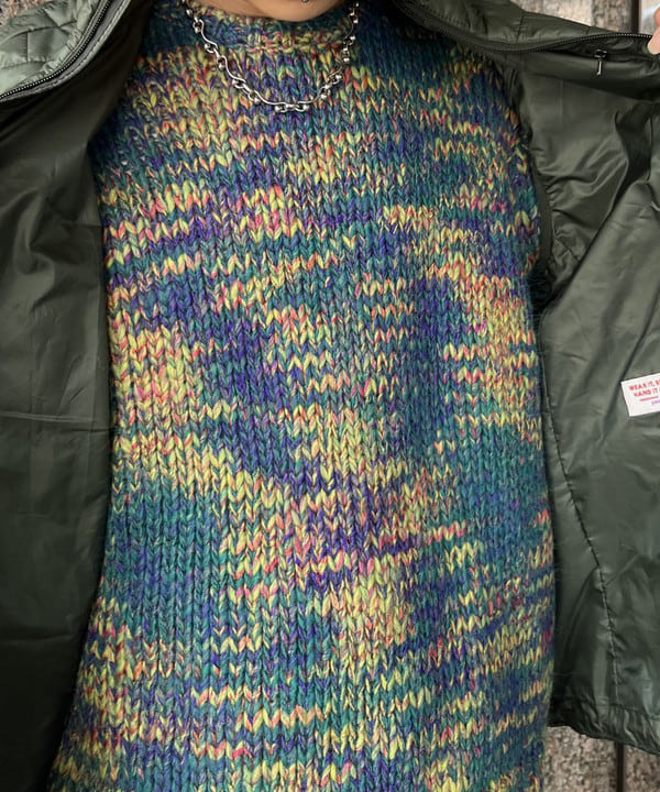 菊田 悠さんの「BEAMS WOMEN｜1.5ゲージ マルチ バルキー ニット」を使ったコーディネート