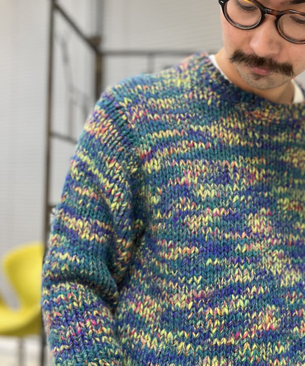 BAKU(東江 漠)さんの「BEAMS WOMEN｜1.5ゲージ マルチ バルキー ニット」を使ったコーディネート