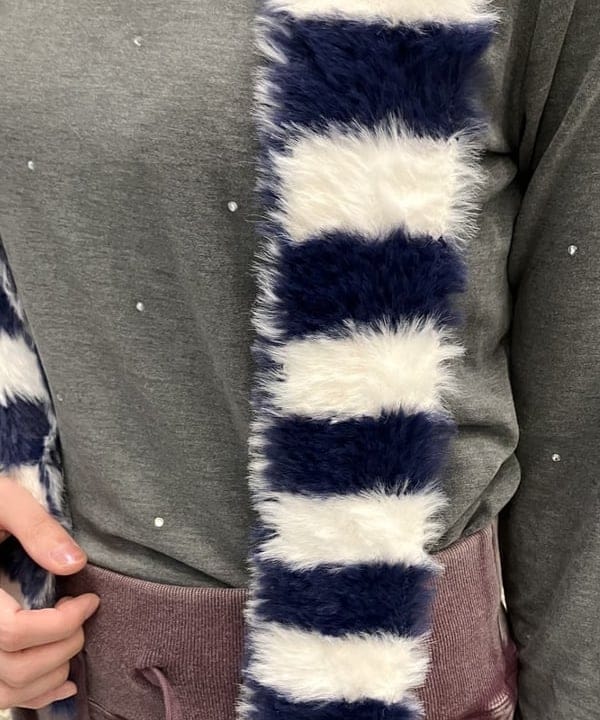 加歩さんの「BEAMS WOMEN｜スリム 柄 マフラー」を使ったコーディネート