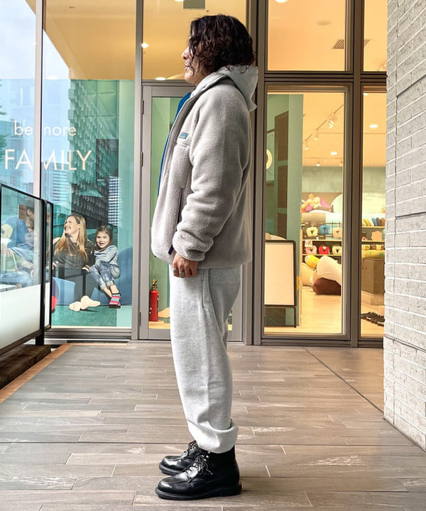 【魚釣り。】BEAMS DESIGN フリースジャケット　スウェットパンツ 魚釣り。】BEAMS DESIGN フリースジャケット スウェットパンツ