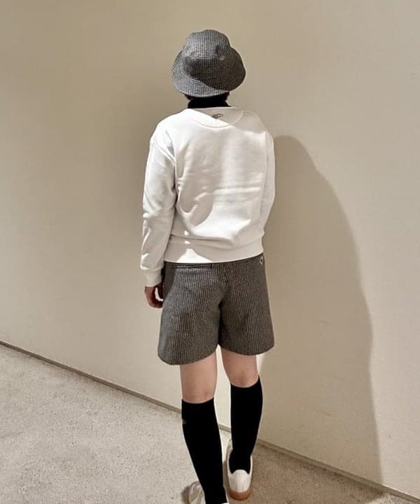 ビームスゴルフ　風よけセーター　ベージュ BEAMS GOLF（ビームス ゴルフ）ORANGE LABEL / エアシャット 縦ロゴ