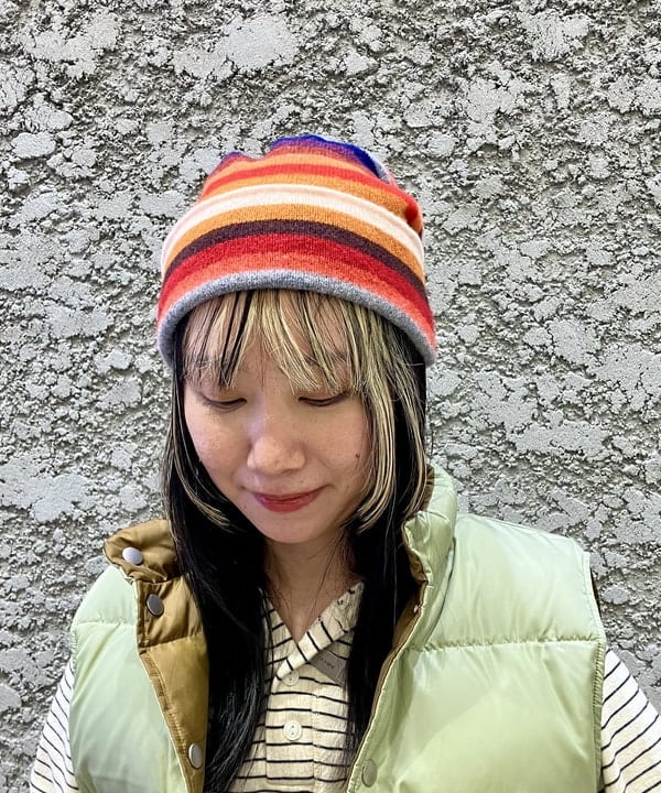 にしだてさんの「BEAMS WOMEN｜リバーシブル ダウン ベスト」を使ったコーディネート